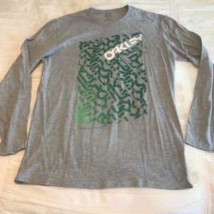 Gray long sleeve Oakley T shirt